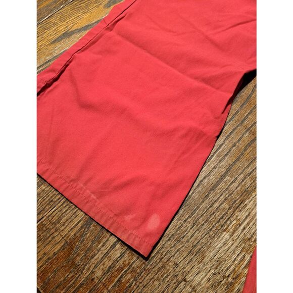 Cherokee Workwear Red Scrub Pants Size Large Style 4101P Drawstring Ankle Slits - Picture 5 of 6